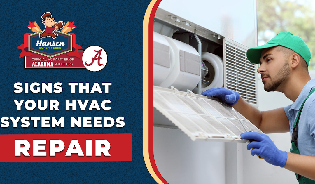 Signs That Your HVAC System Needs Repair